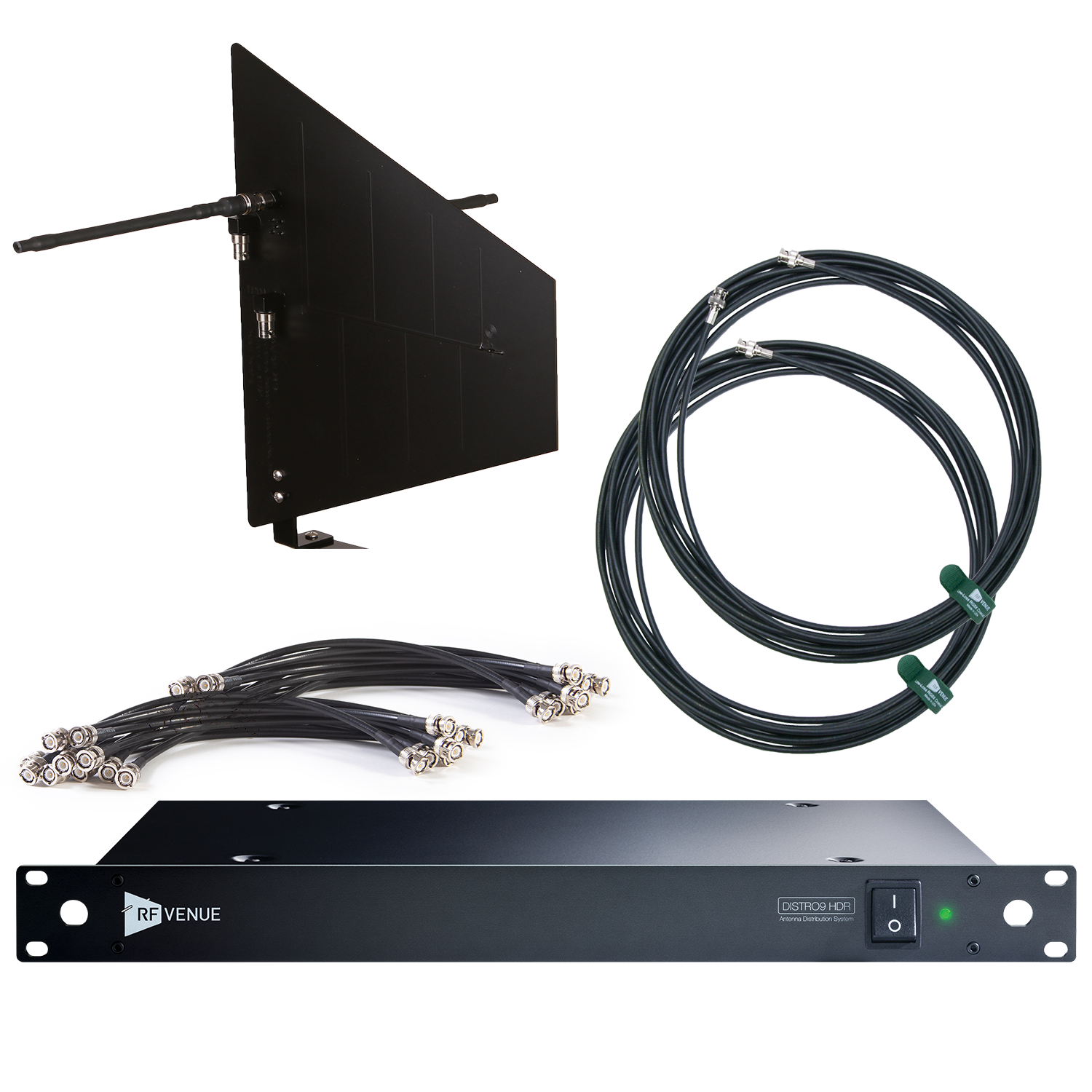 Diversity Fin, Black Wallmount DISTRO9-HDR Pack