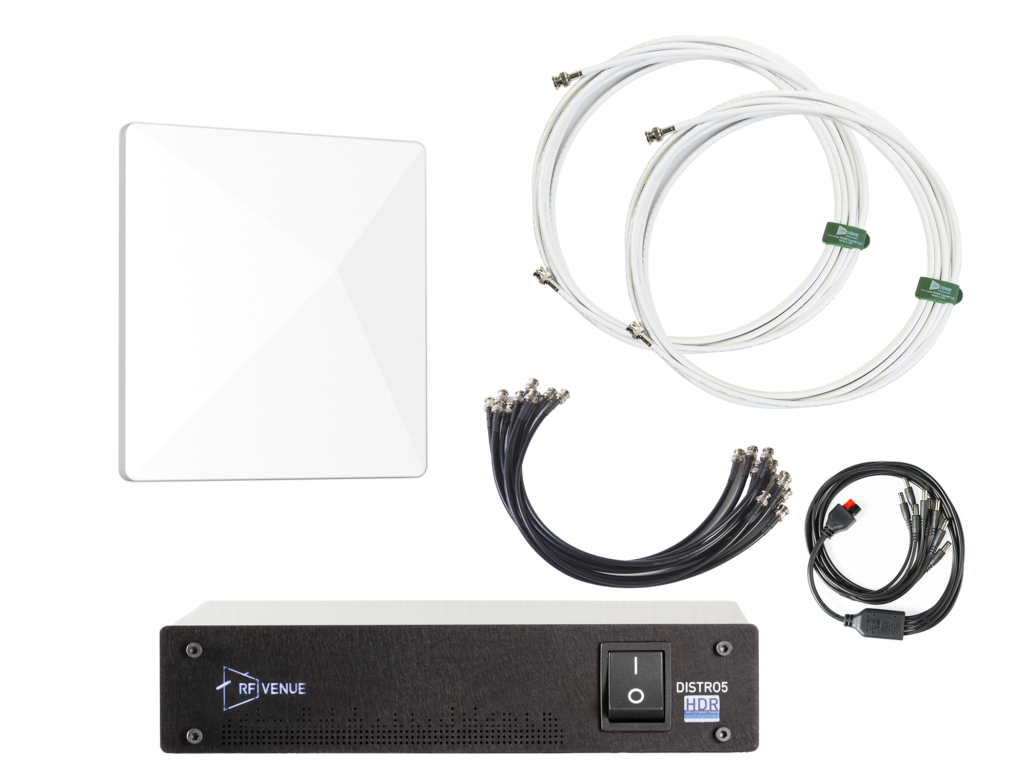 RF Venue 5 Channel Wireless Mic Pack, Diversity Architectural Antenna