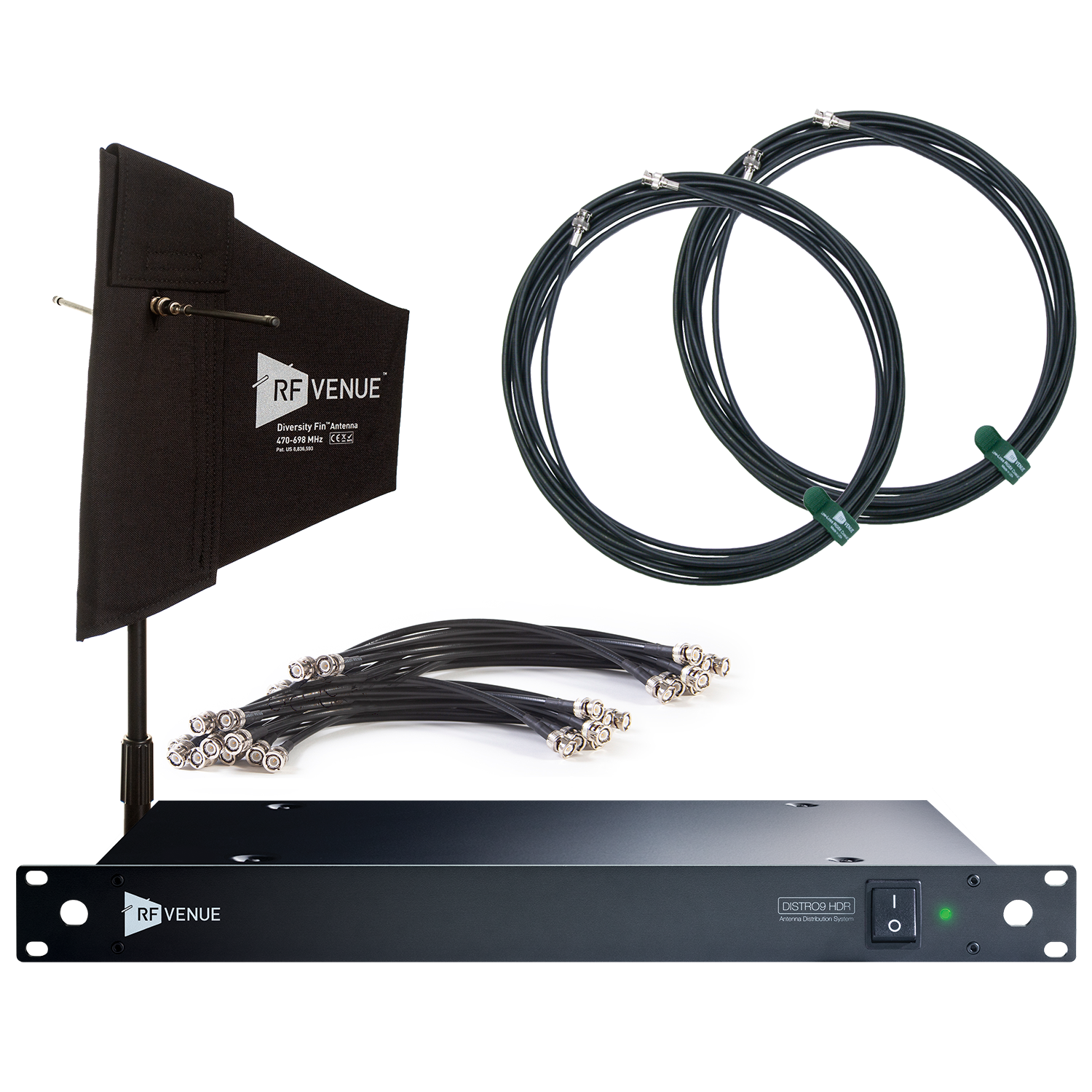 RF Venue 9 Channel Wireless Microphone Upgrade Pack