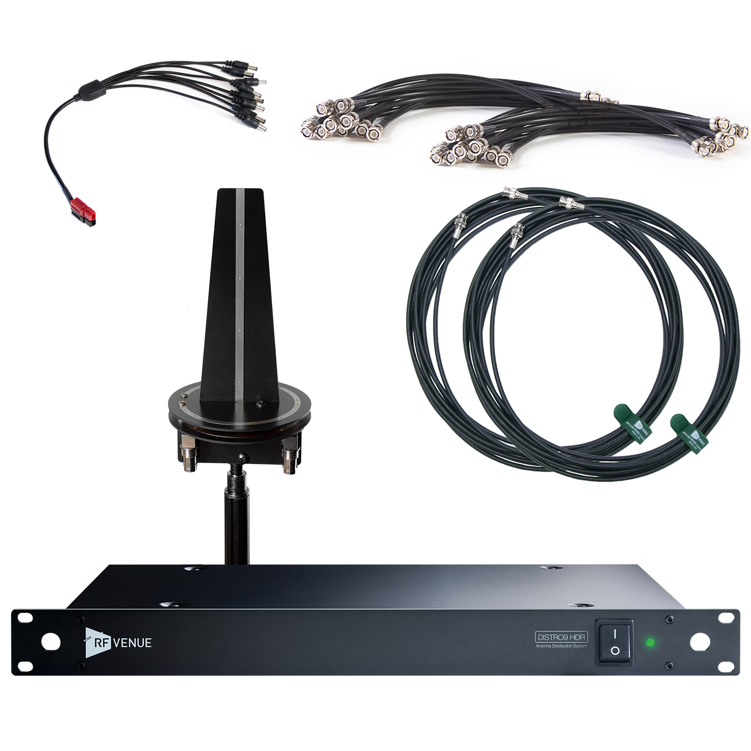 9 Channel Wireless Microphone Upgrade Pack with Diversity Omnidirectional Antenna