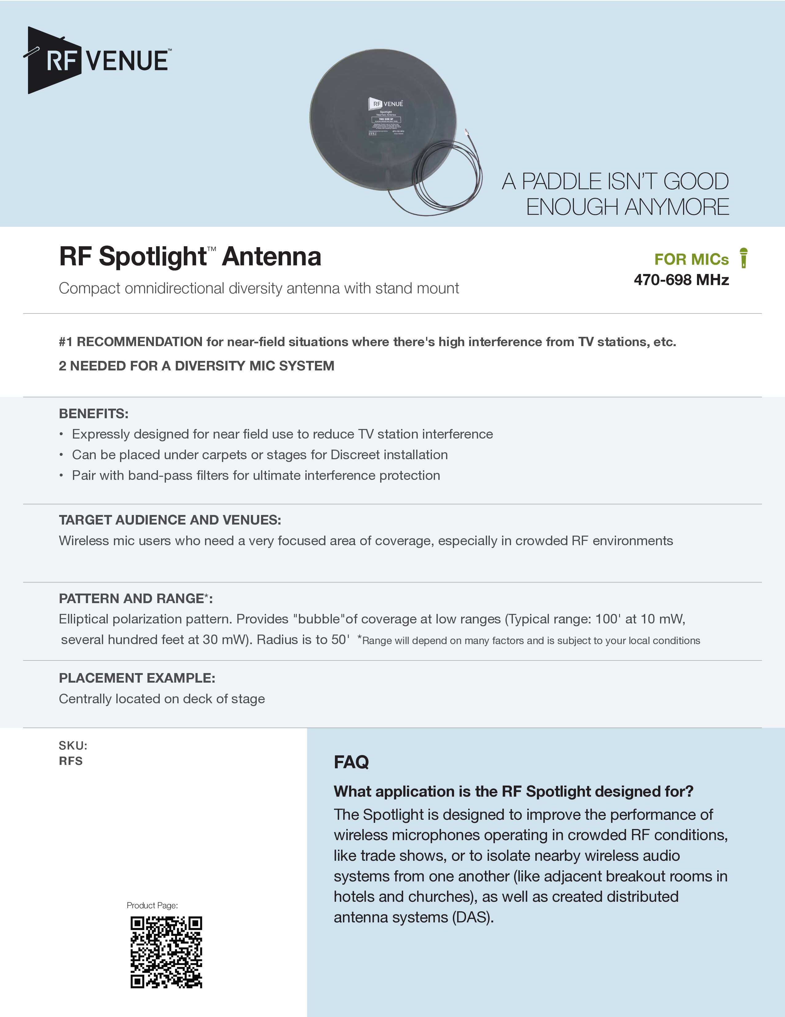 RF Spotlight Antenna