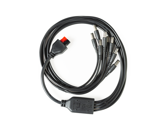 DC Octopus 8-connector power distribution cable with PowerPole feed
